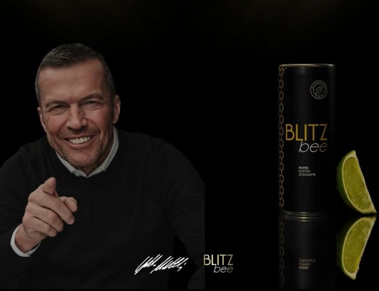 Lothar Matthäus beginnt strategische Partnerschaft mit BLITZbee, einem Hersteller natürlicher Getränke